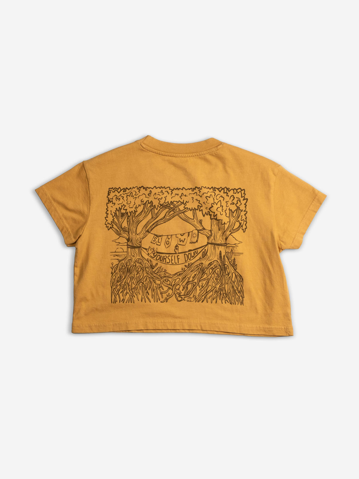Hammock Crop Tee | Organic Cotton | Slow Yourself Down - Womens Shirts