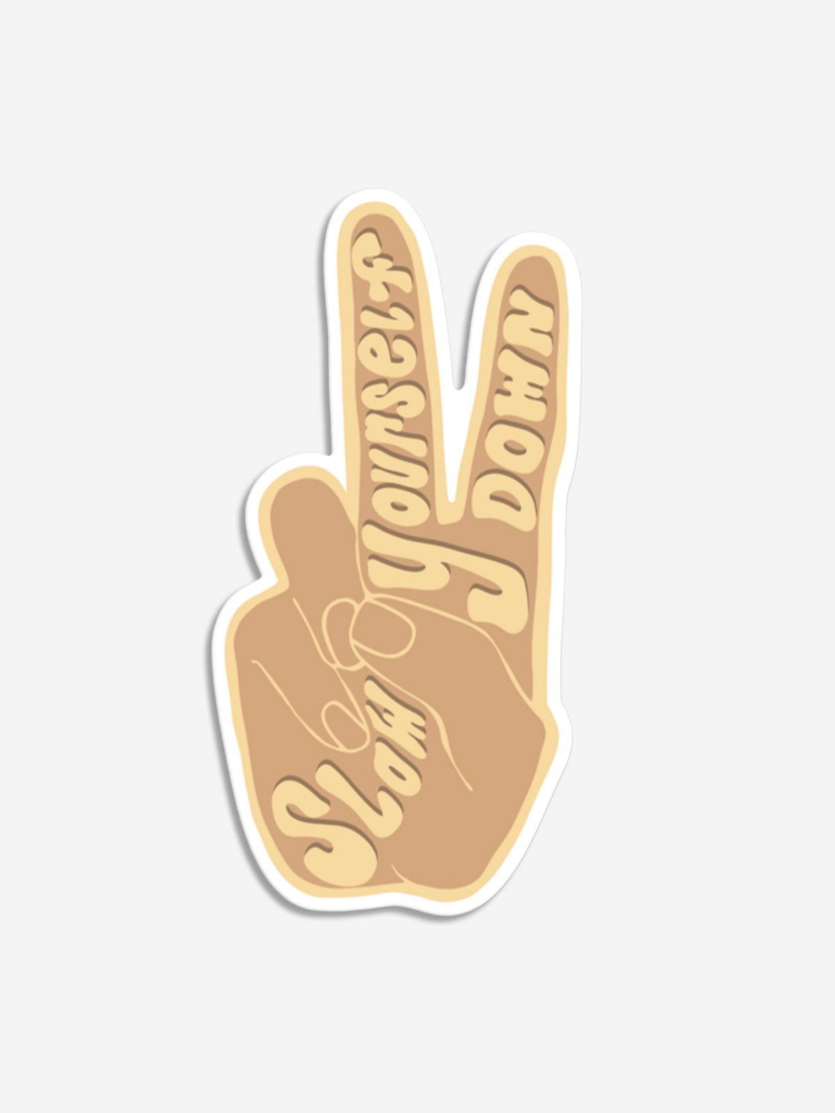 Peace Sign Sticker | Slow Yourself Down