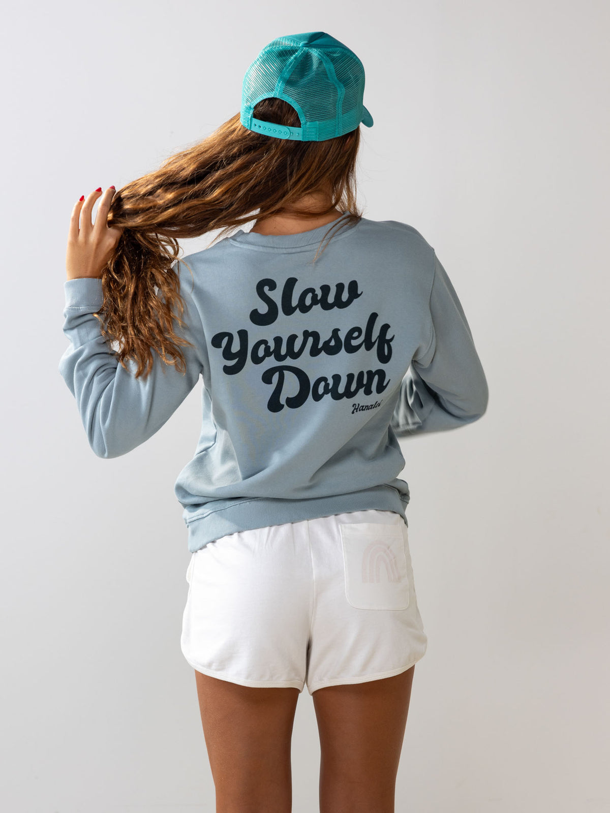 Retro Slate Crewneck | Organic Cotton | Slow Yourself Down - Crewneck