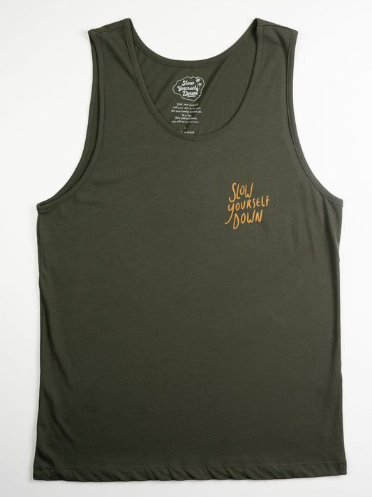 Slow Yourself Down Tank | Organic Cotton | Slow Yourself Down - Mens Shirts