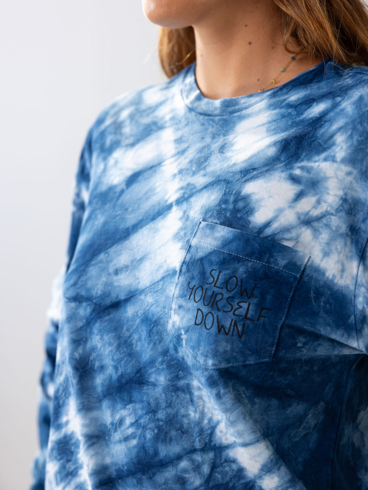 Classic Long Sleeve Tie-Dye | Organic Cotton | Slow Yourself Down - Mens Shirts