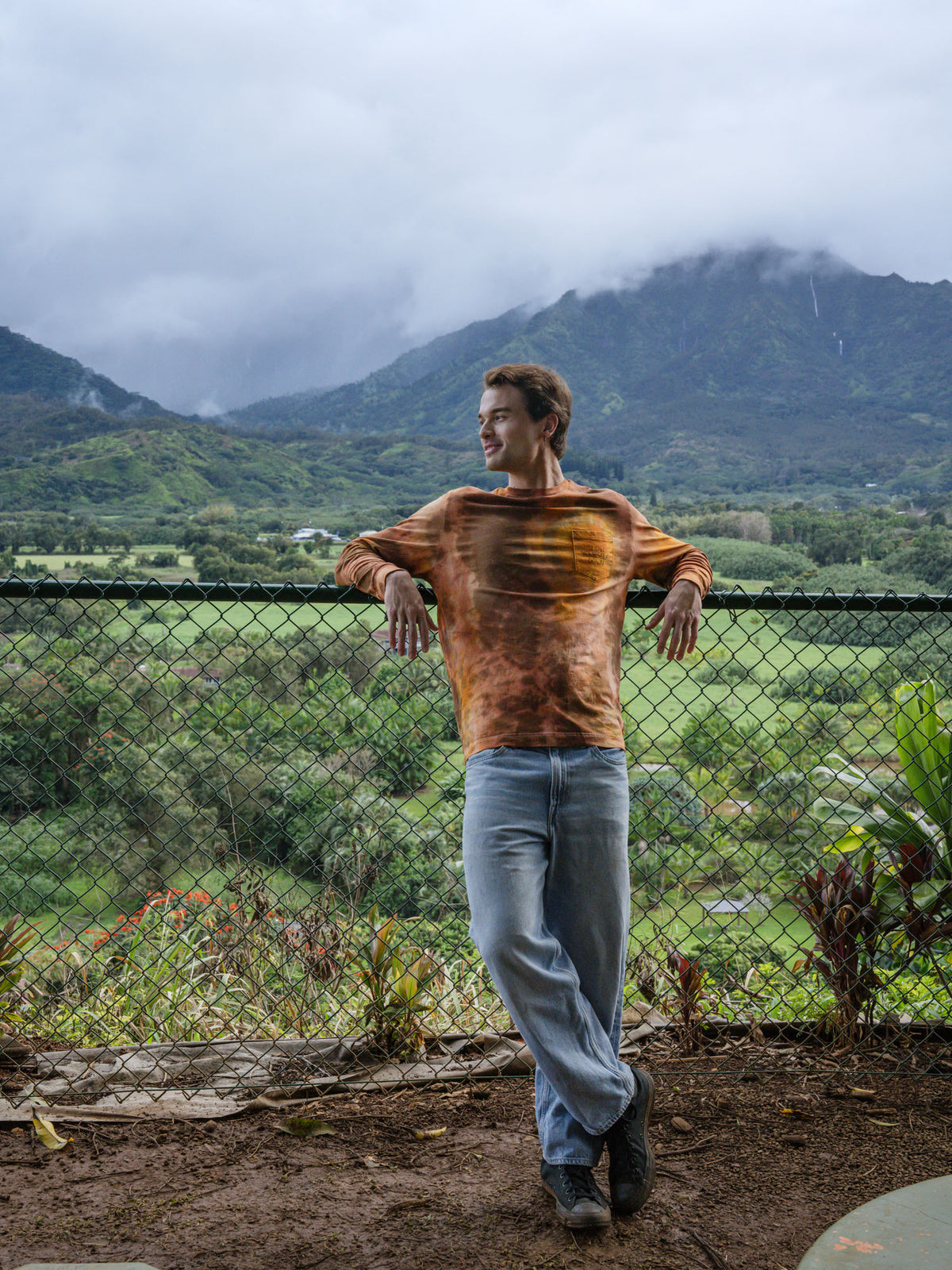 Classic Long Sleeve Tie-Dye | Organic Cotton | Slow Yourself Down - Mens Shirts