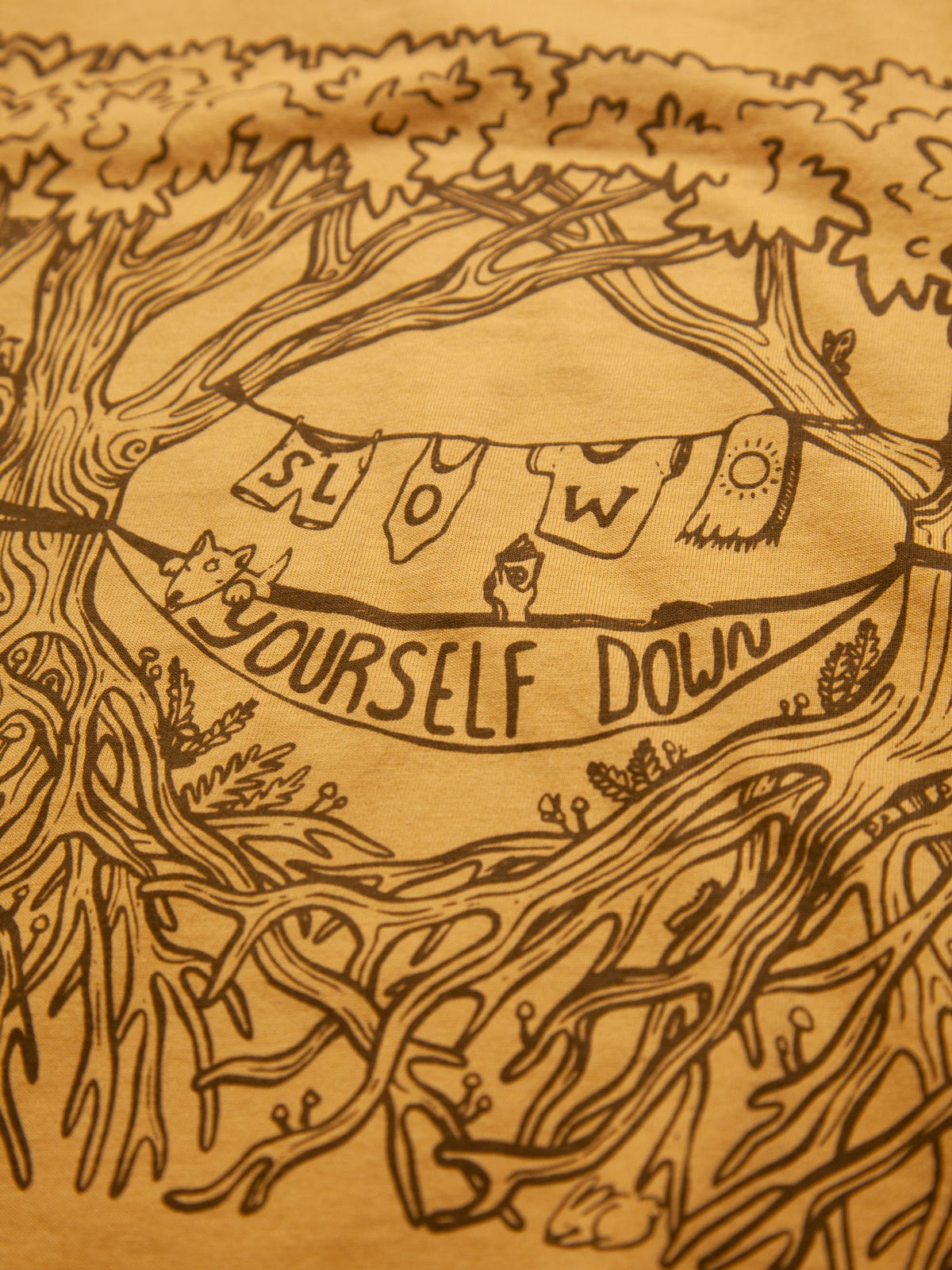 Hammock Crop Tee | Organic Cotton | Slow Yourself Down - Womens Shirts