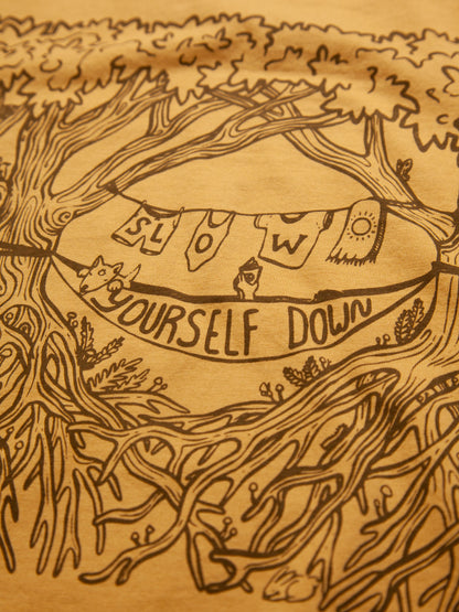 Hammock Crop Tee | Organic Cotton | Slow Yourself Down - Womens Shirts