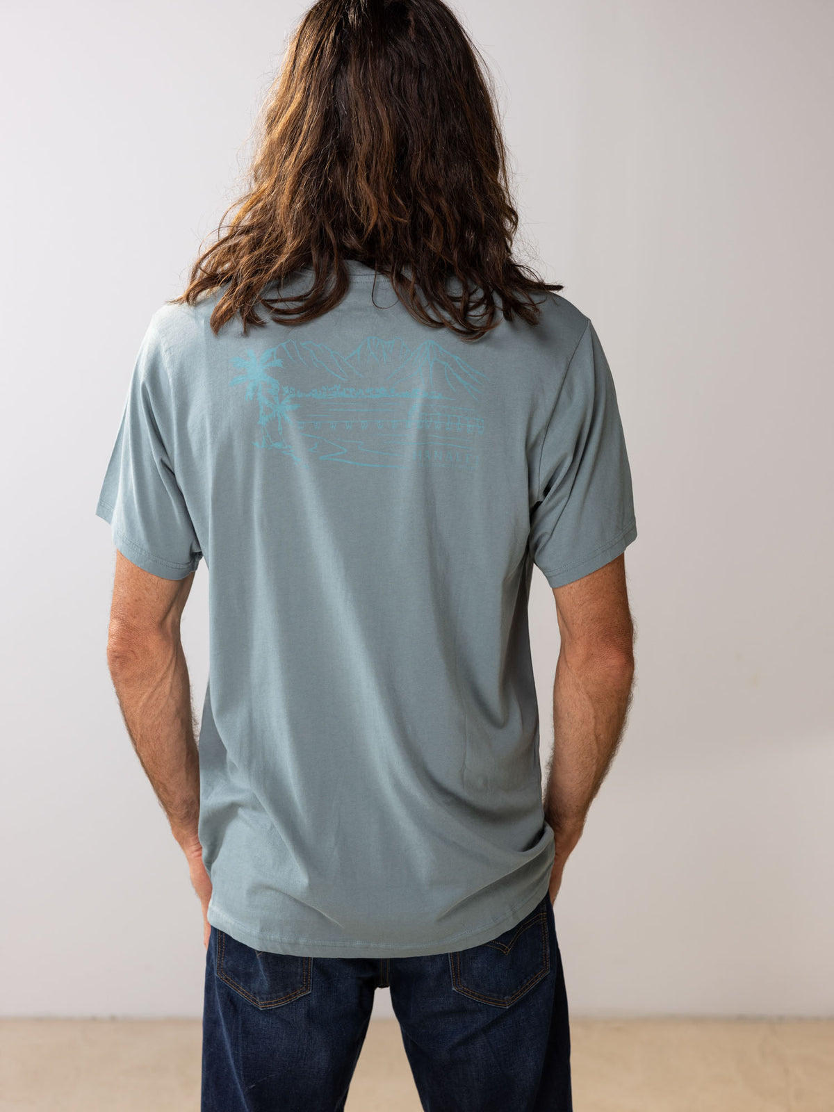 Hanalei Bay Stormy Tee | Organic Cotton | Slow Yourself Down - Mens Shirts