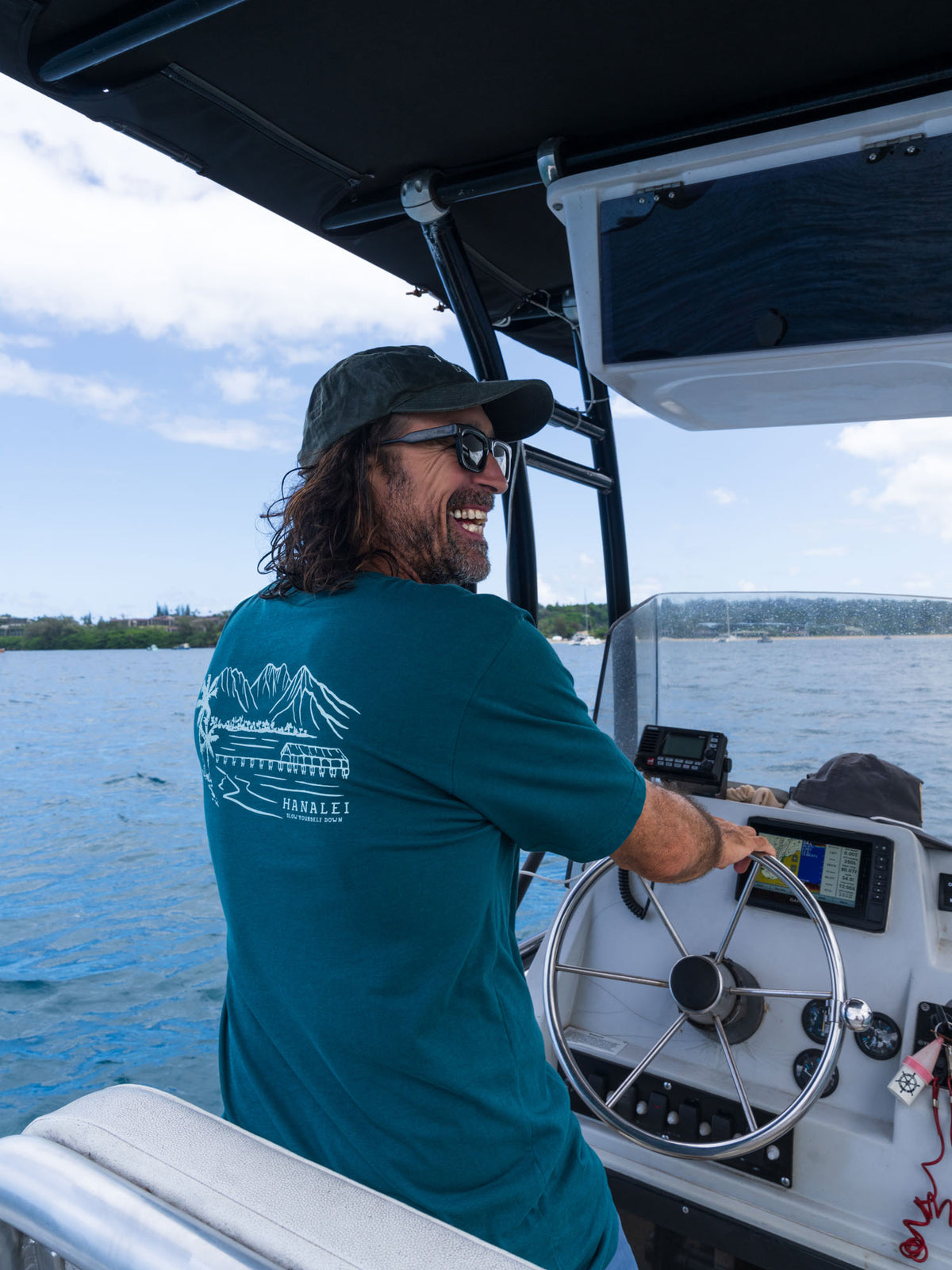 Hanalei Bay Tee | Organic Cotton | Slow Yourself Down - Mens Shirts