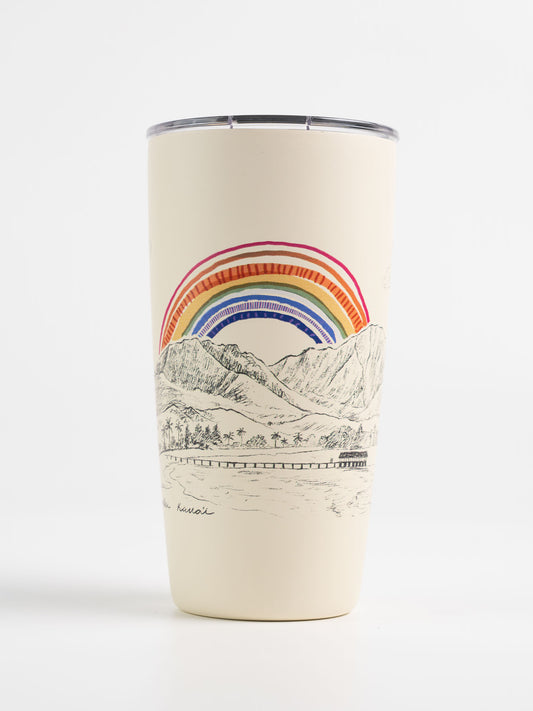 Kauai Rainbow — Insulated Coffee Tumbler | Slow Yourself Down - Drinkware