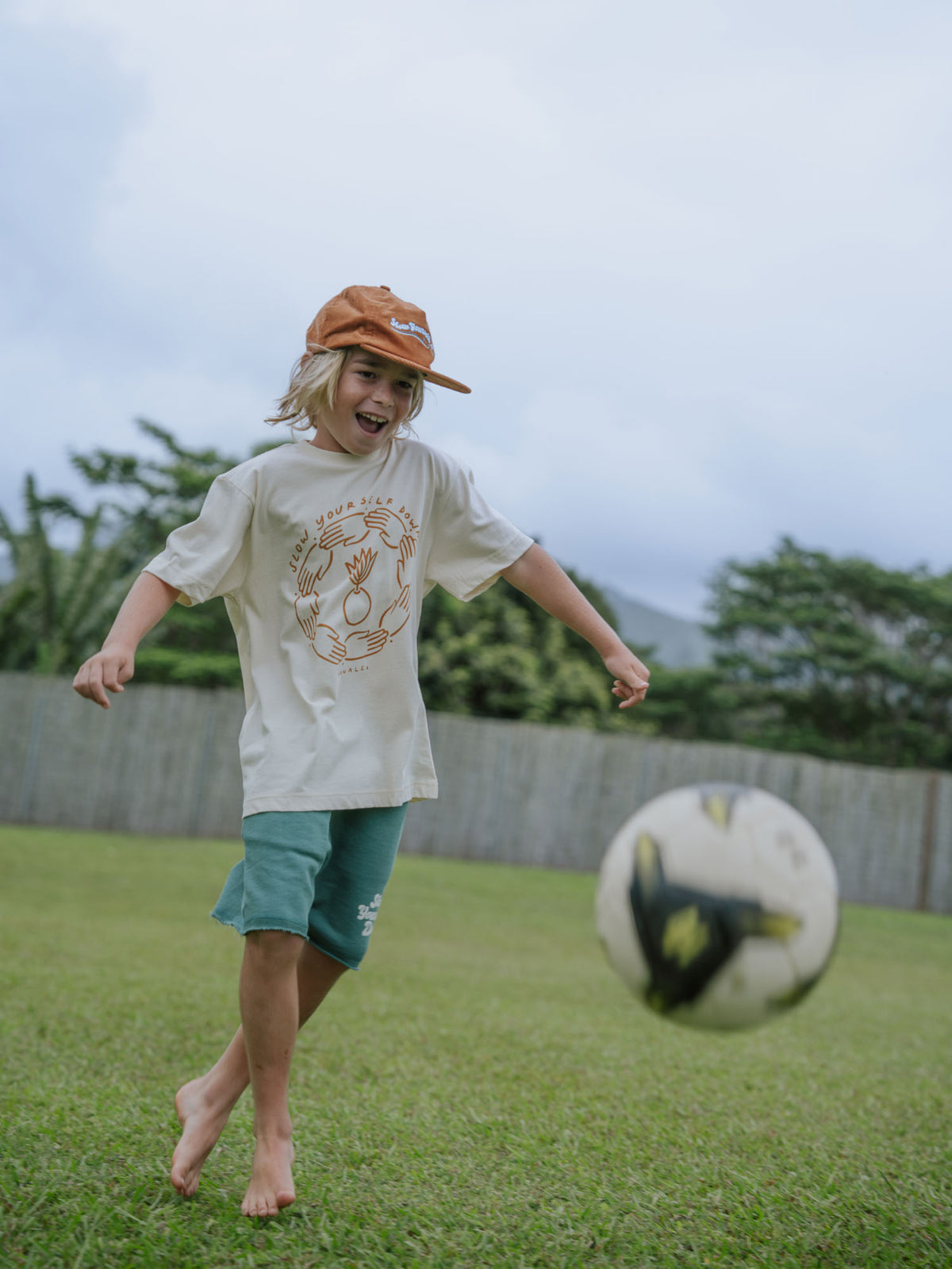 Kids Coconut Sprout Tee | Organic Cotton | Slow Yourself Down - Kids Shirts