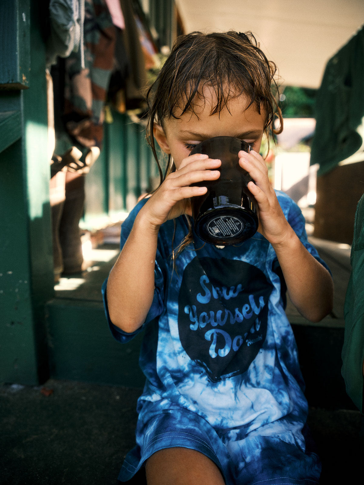 Kids Retro Distressed Tie-Dye | Organic Cotton | Slow Yourself Down - Kids Shirts