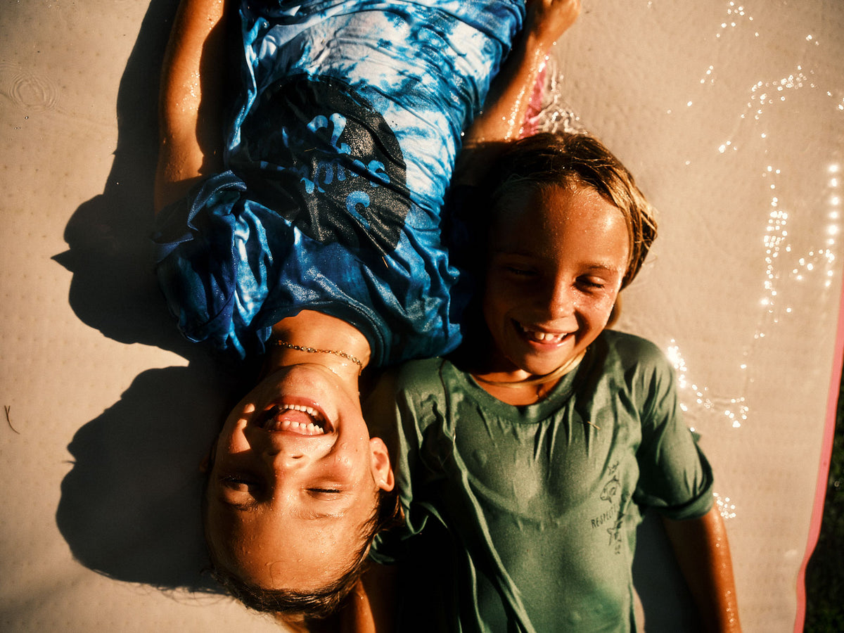 Kids Retro Distressed Tie-Dye | Organic Cotton | Slow Yourself Down - Kids Shirts