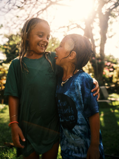 Kids Retro Distressed Tie-Dye | Organic Cotton | Slow Yourself Down - Kids Shirts