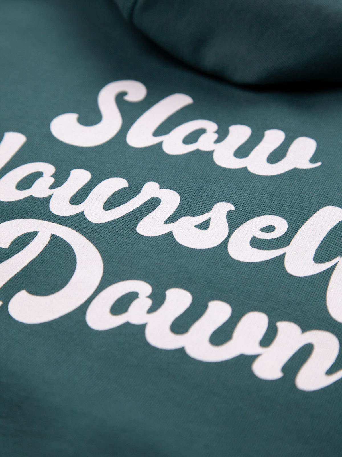 Kids Retro Hoodie | Organic Cotton | Slow Yourself Down - Kids Sweatshirts