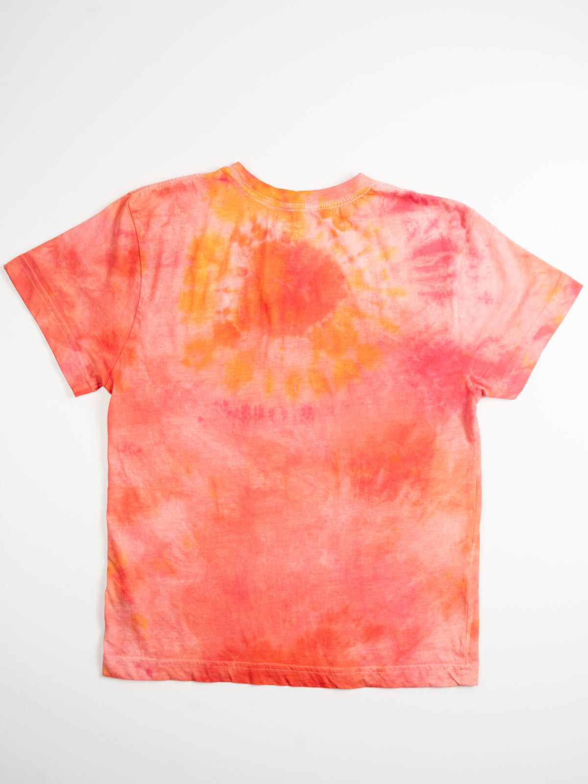 Pink/Coral Tie-Dye — Kids Retro Tie-Dye Tee | Organic Cotton | Slow Yourself Down - Kids Shirts