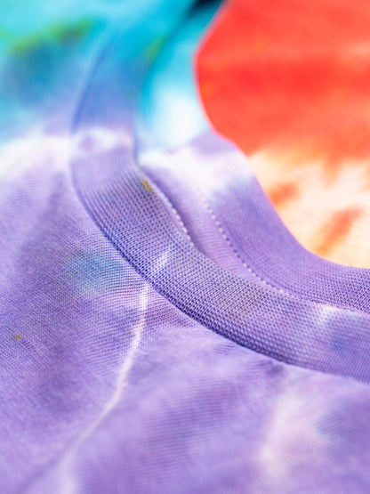Rainbow Tie-Dye — Kids Retro Tie-Dye Tee | Organic Cotton | Slow Yourself Down - Kids Shirts