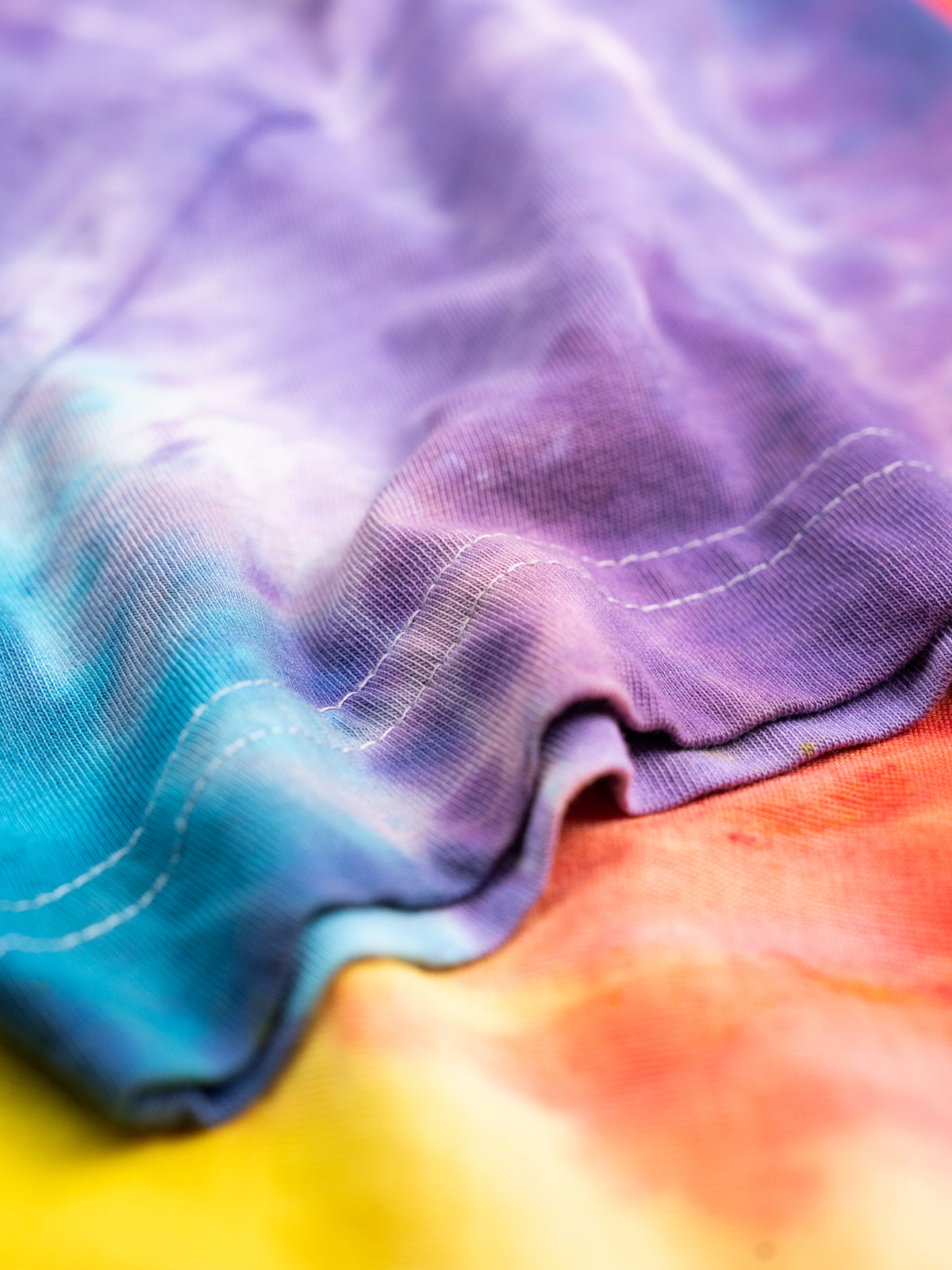 Rainbow Tie-Dye — Kids Retro Tie-Dye Tee | Organic Cotton | Slow Yourself Down - Kids Shirts