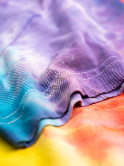 Rainbow Tie-Dye — Kids Retro Tie-Dye Tee | Organic Cotton | Slow Yourself Down - Kids Shirts