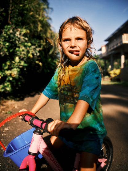 Kids Surf Van Tee Tie-Dye | Organic Cotton | Slow Yourself Down - Kids Shirts