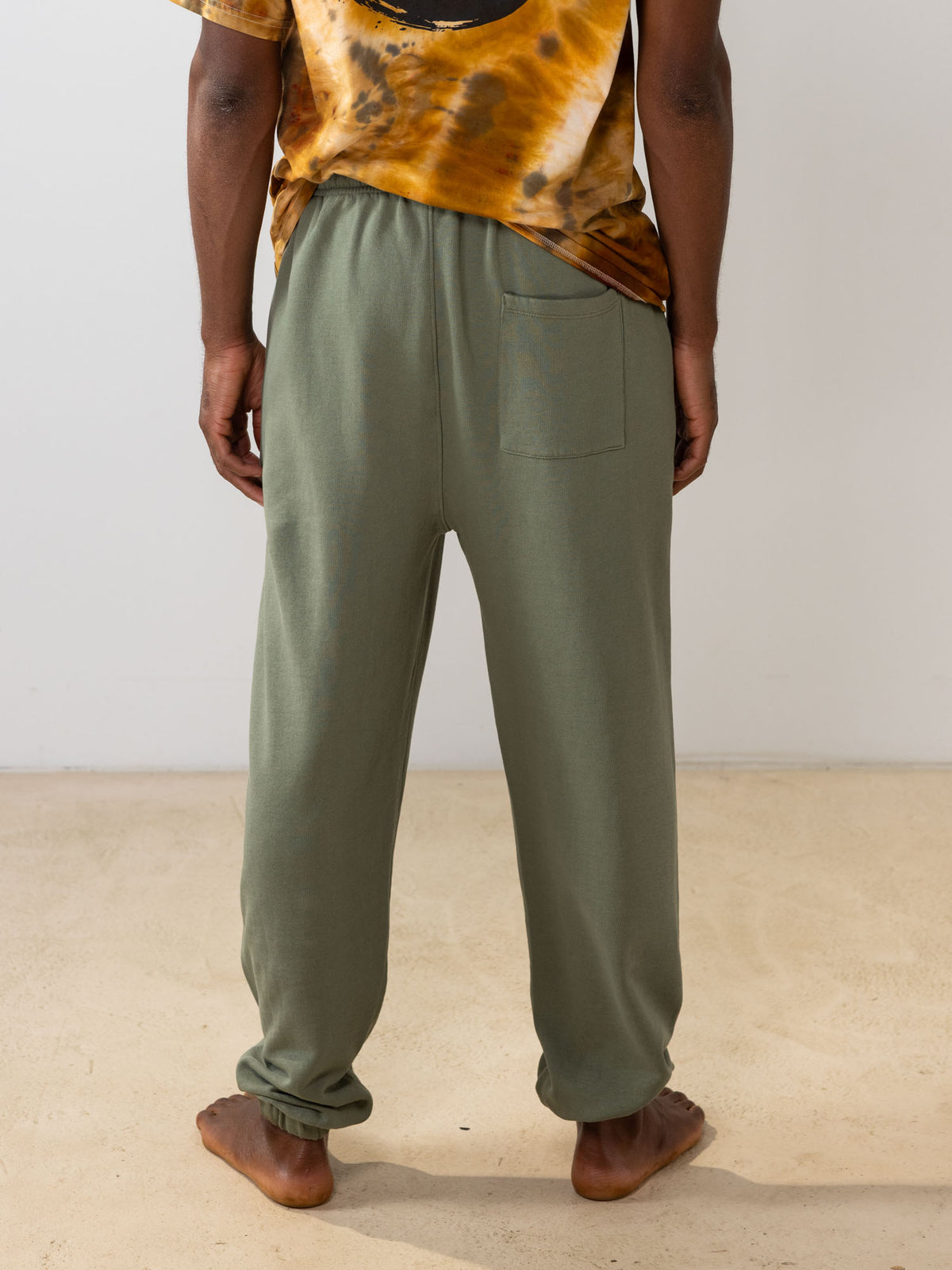 Mens Retro Sweatpants | Organic Cotton | Slow Yourself Down - Mens Sweatpants