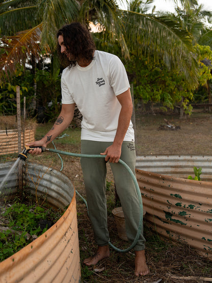 Mens Retro Sweatpants | Organic Cotton | Slow Yourself Down - Mens Sweatpants
