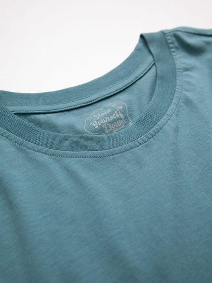 Mineral Blue Surf Van Tee | Organic Cotton | Slow Yourself Down - Mens Shirts