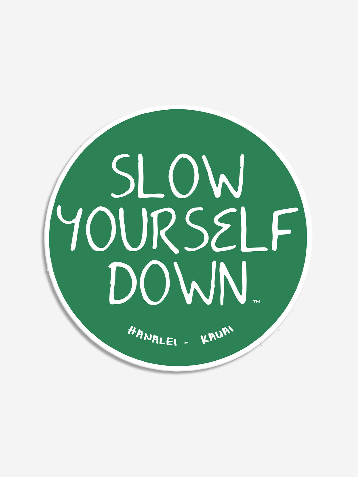 Original Logo Sticker | Slow Yourself Down