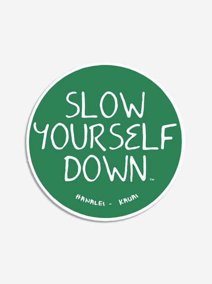 Original Logo Sticker | Slow Yourself Down