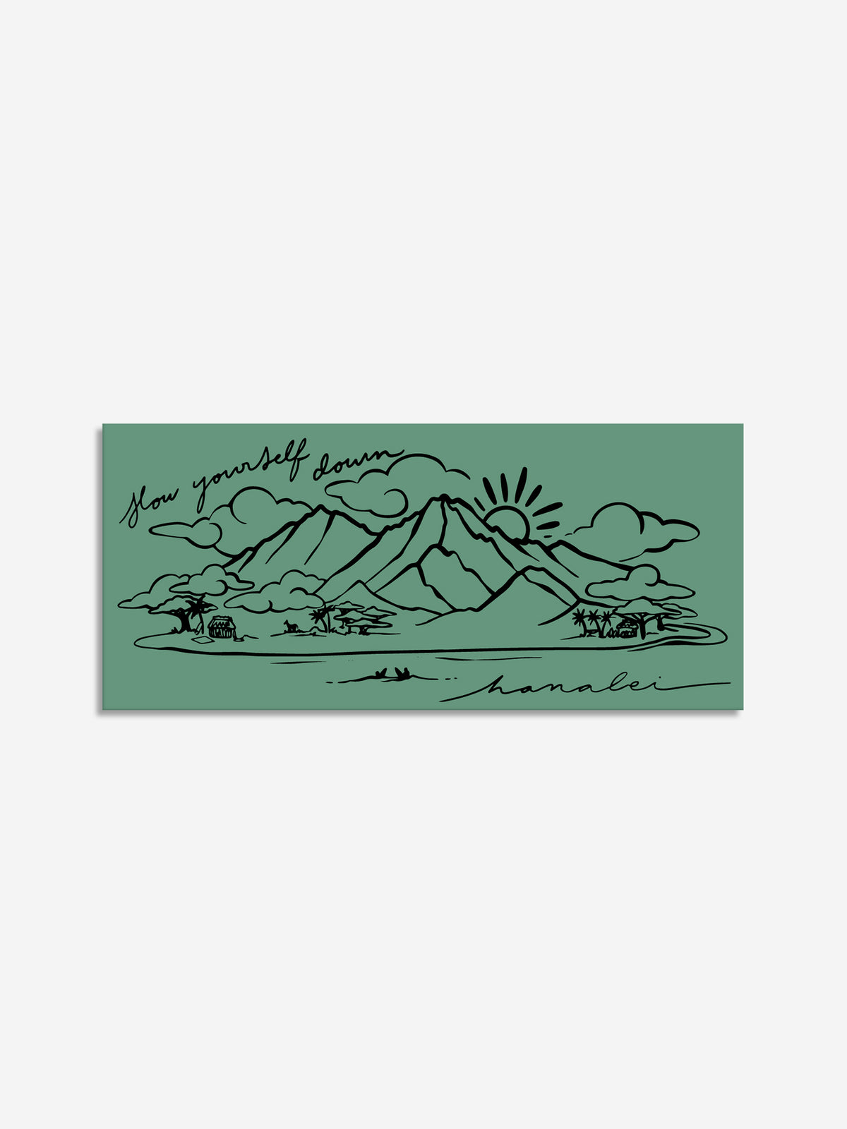 Rectangle Scene Sticker | Slow Yourself Down