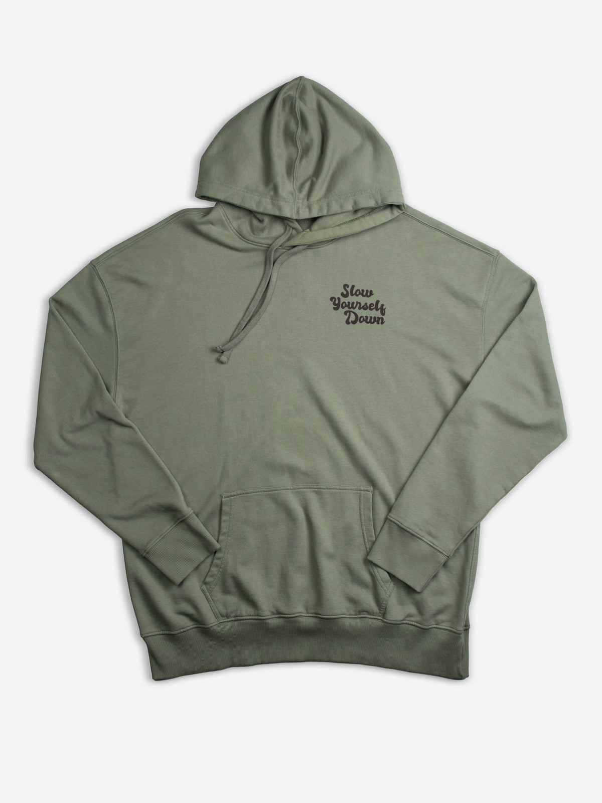Retro Hoodie | Organic Cotton | Slow Yourself Down - Pullover Hoodie