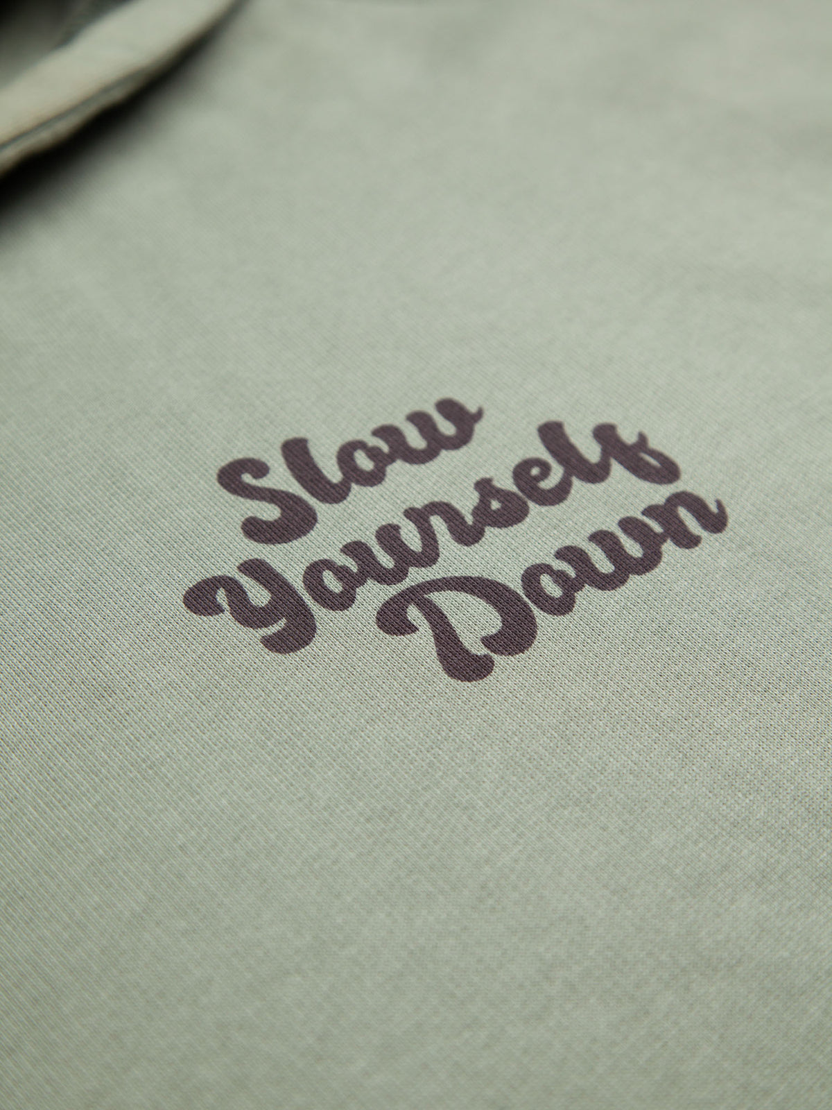 Retro Hoodie | Organic Cotton | Slow Yourself Down - Pullover Hoodie