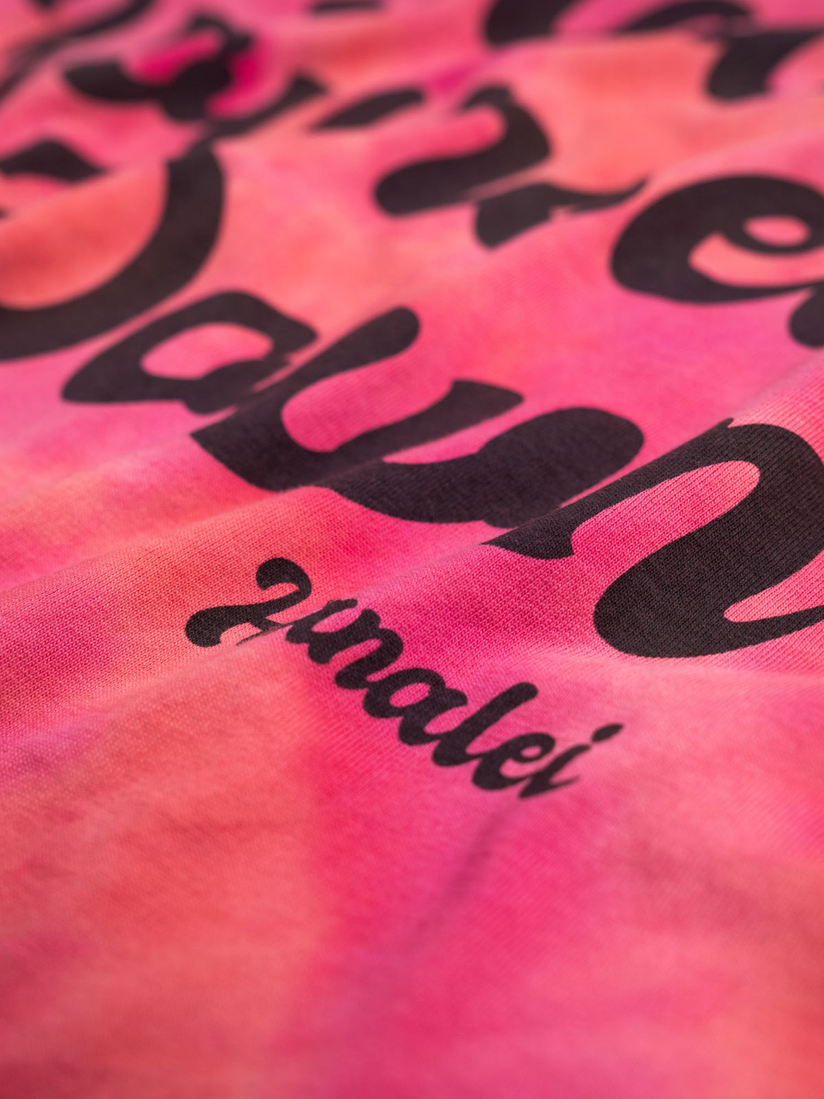 Pink Tie-Dye — Retro Moon Crop Tie-Dye | Organic Cotton | Slow Yourself Down - Womens Shirts
