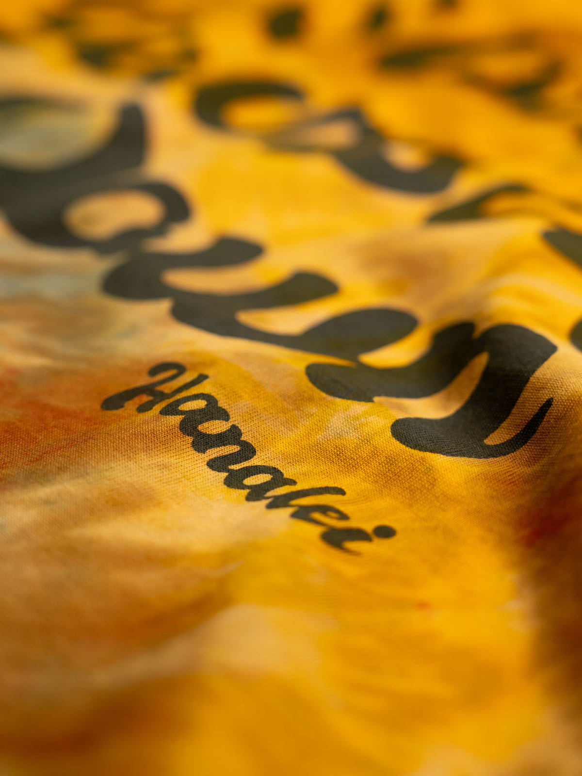 Gold Tie-Dye — Retro Moon Crop Tie-Dye | Organic Cotton | Slow Yourself Down - Womens Shirts