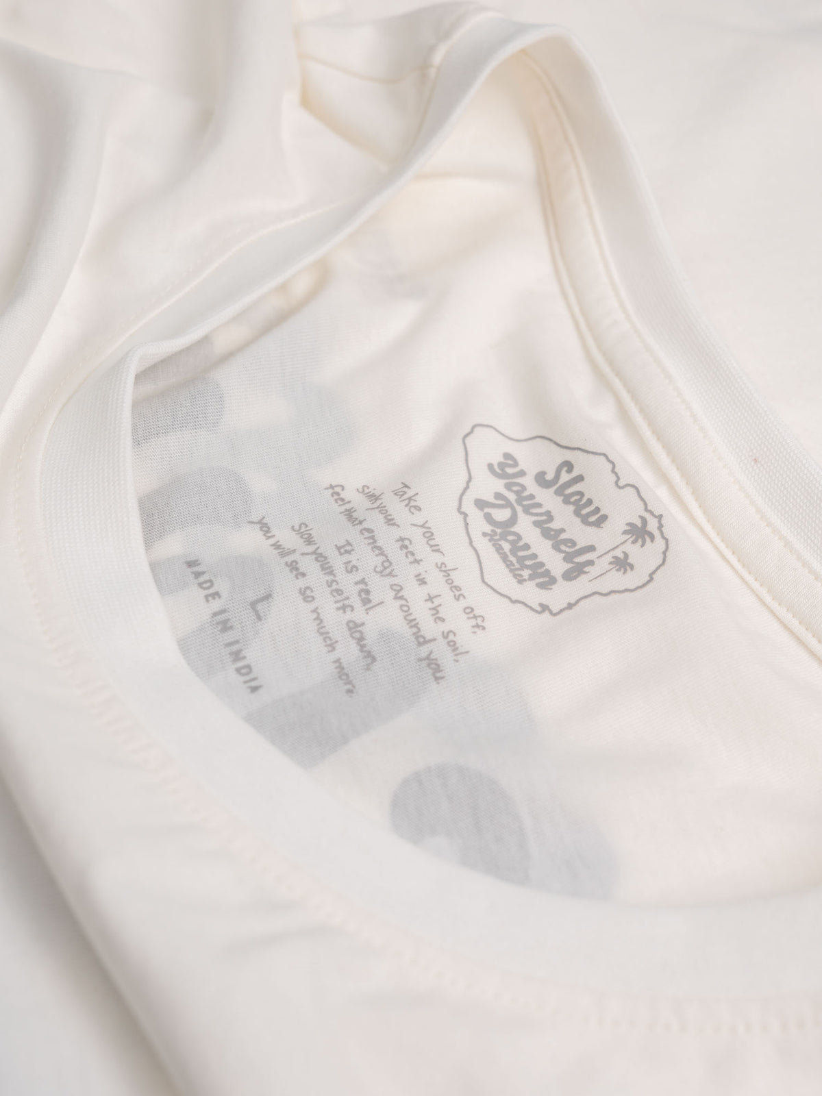 Retro Moon Crop White | Organic Cotton | Slow Yourself Down - Womens Shirts