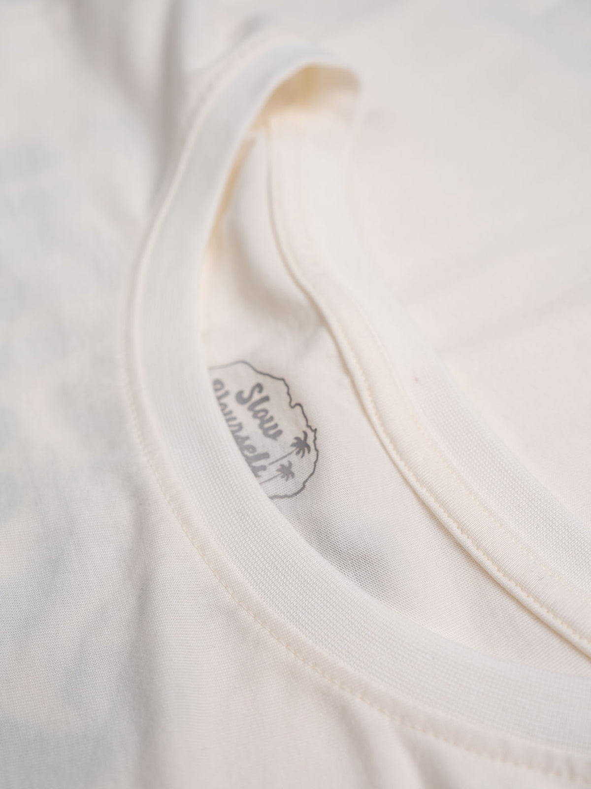 Retro Moon Crop White | Organic Cotton | Slow Yourself Down - Womens Shirts