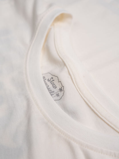 Retro Moon Crop White | Organic Cotton | Slow Yourself Down - Womens Shirts