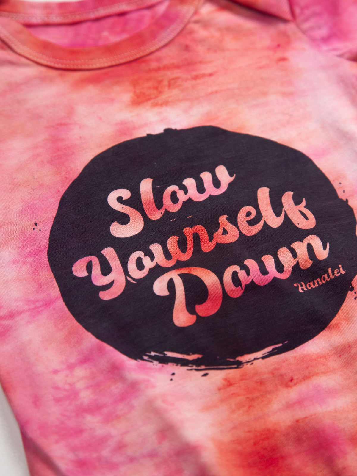 Retro Stamp Tie-Dye Onesie | Organic Cotton | Slow Yourself Down - Baby Onesie