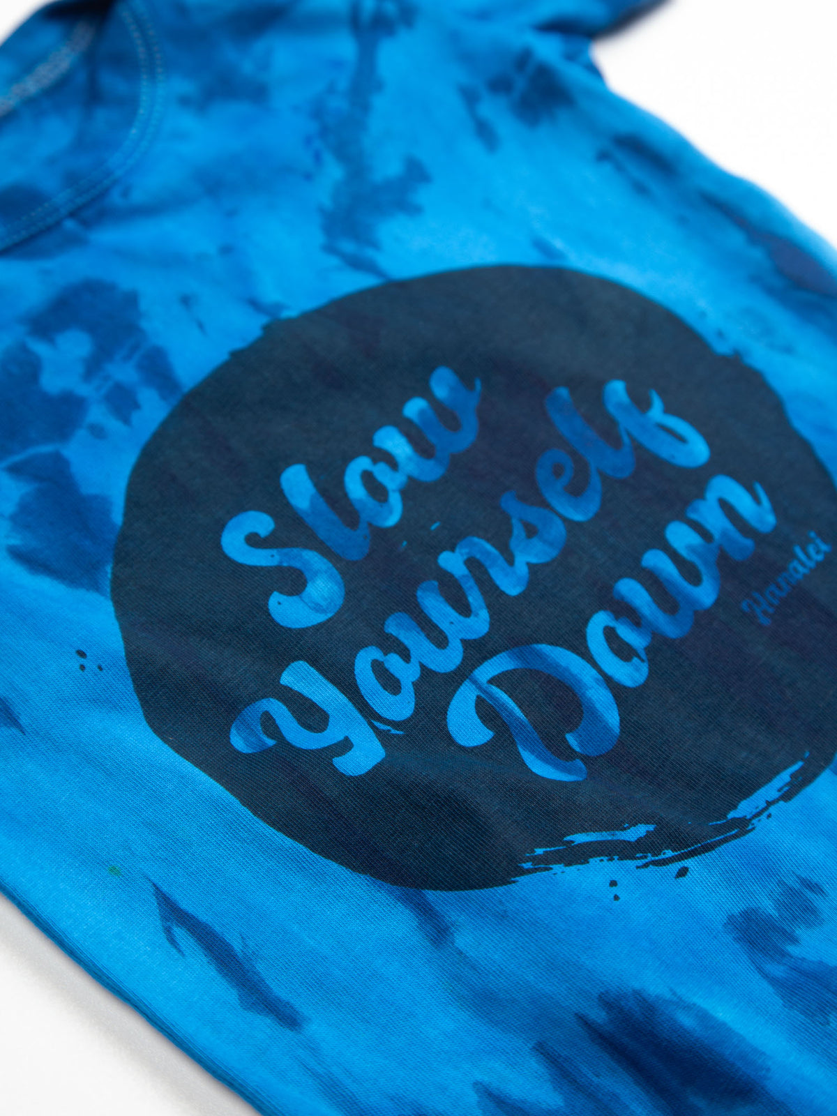 Retro Stamp Tie-Dye Onesie | Organic Cotton | Slow Yourself Down - Baby Onesie