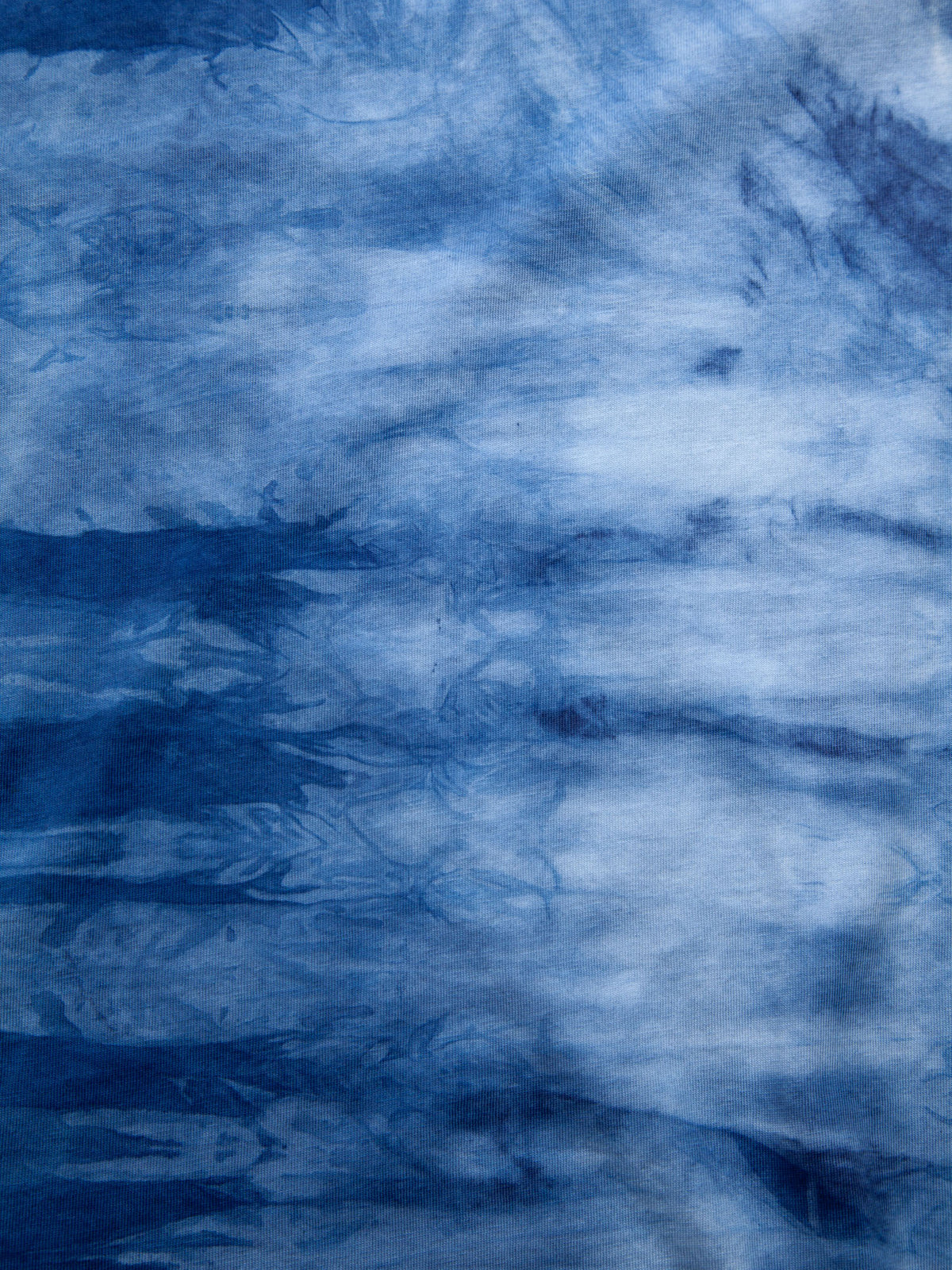 Indigo — Retro Stamp Tie-Dye Tee | Organic Cotton | Slow Yourself Down - Mens Shirts