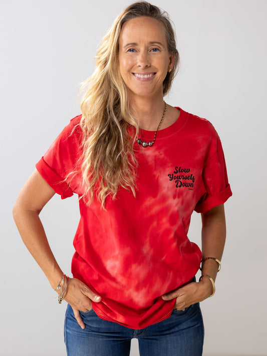 Retro Stamp Tie-Dye Tee