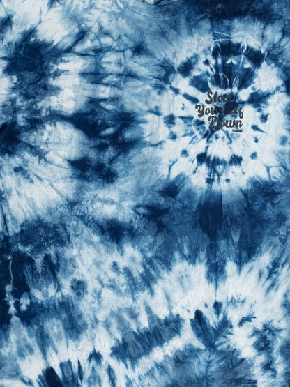 Indigo — Retro Tee Tie-Dye | Organic Cotton | Slow Yourself Down - Mens Shirts
