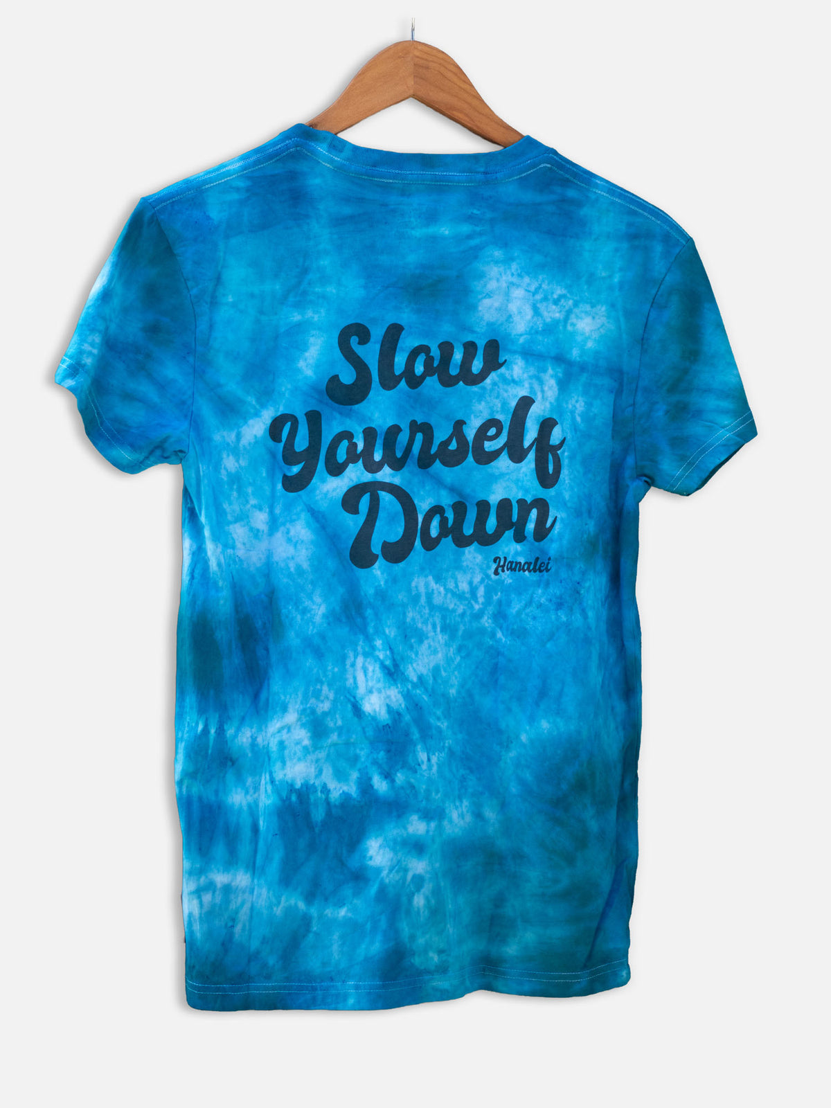 Blue Tie-Dye — Retro Tee Tie-Dye | Organic Cotton | Slow Yourself Down - Mens Shirts