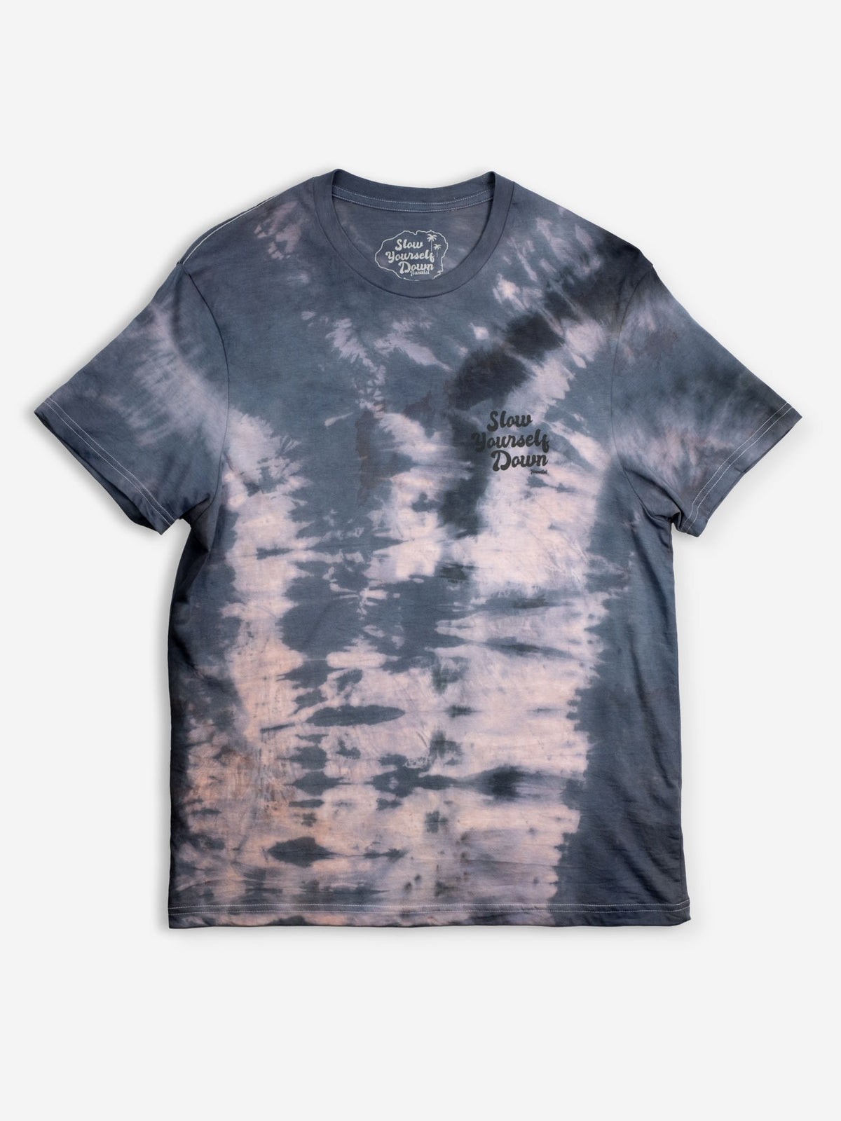 Grey/Pink Tie-Dye — Retro Tee Tie-Dye | Organic Cotton | Slow Yourself Down - Mens Shirts