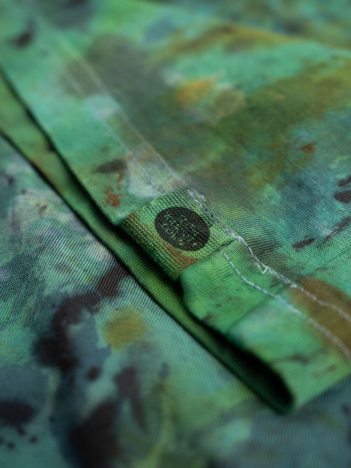 Green/Tan Tie-Dye — Retro Tee Tie-Dye | Organic Cotton | Slow Yourself Down - Mens Shirts
