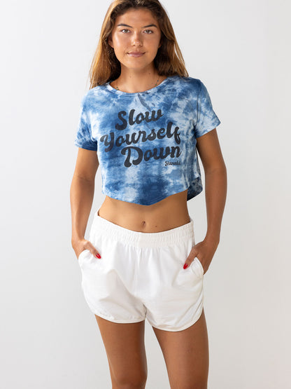 Rustic Rainbow Sweatshort | Organic Cotton | Slow Yourself Down - Womens Shorts