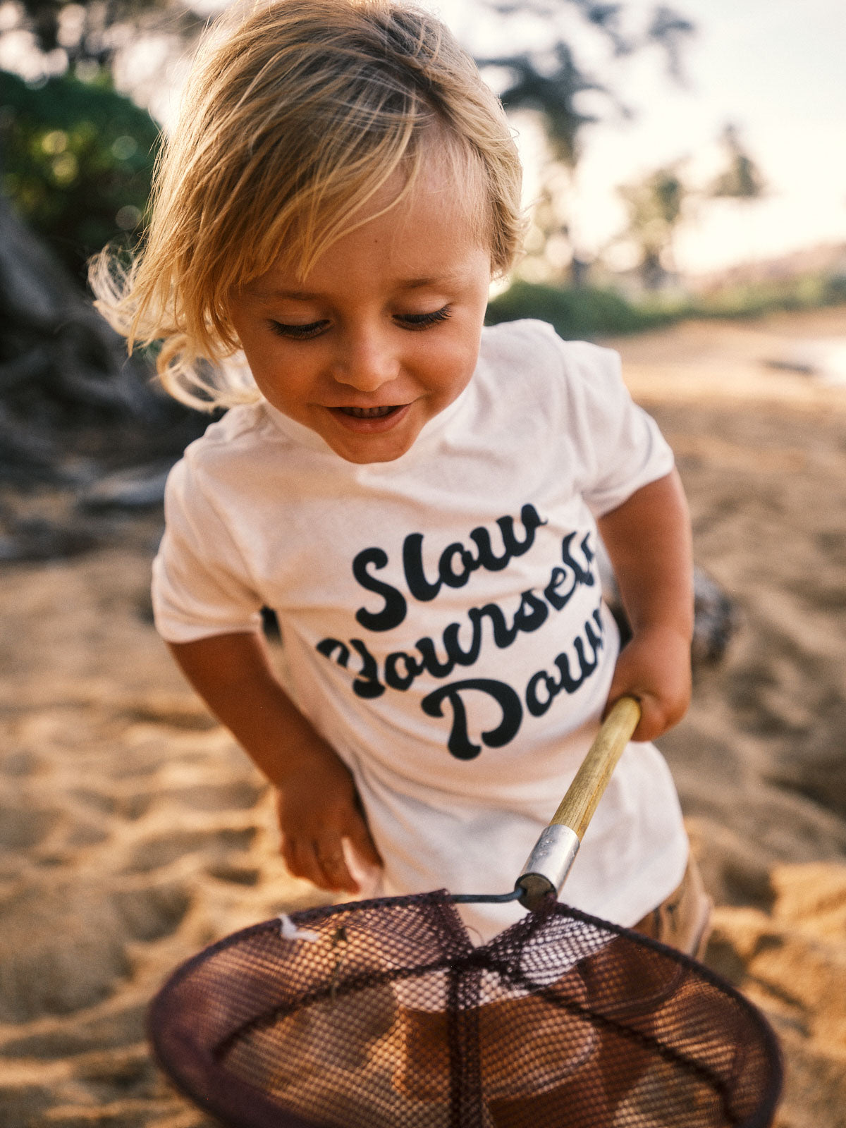 Kids Retro Tee | Organic Cotton | Slow Yourself Down - Kids Shirts