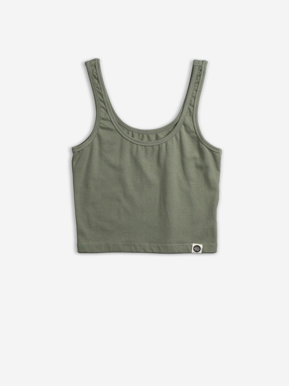 SYD Sea Spray Cropped Tank | Organic Cotton | Slow Yourself Down - Womens Shirts