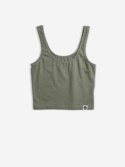 SYD Sea Spray Cropped Tank | Organic Cotton | Slow Yourself Down - Womens Shirts
