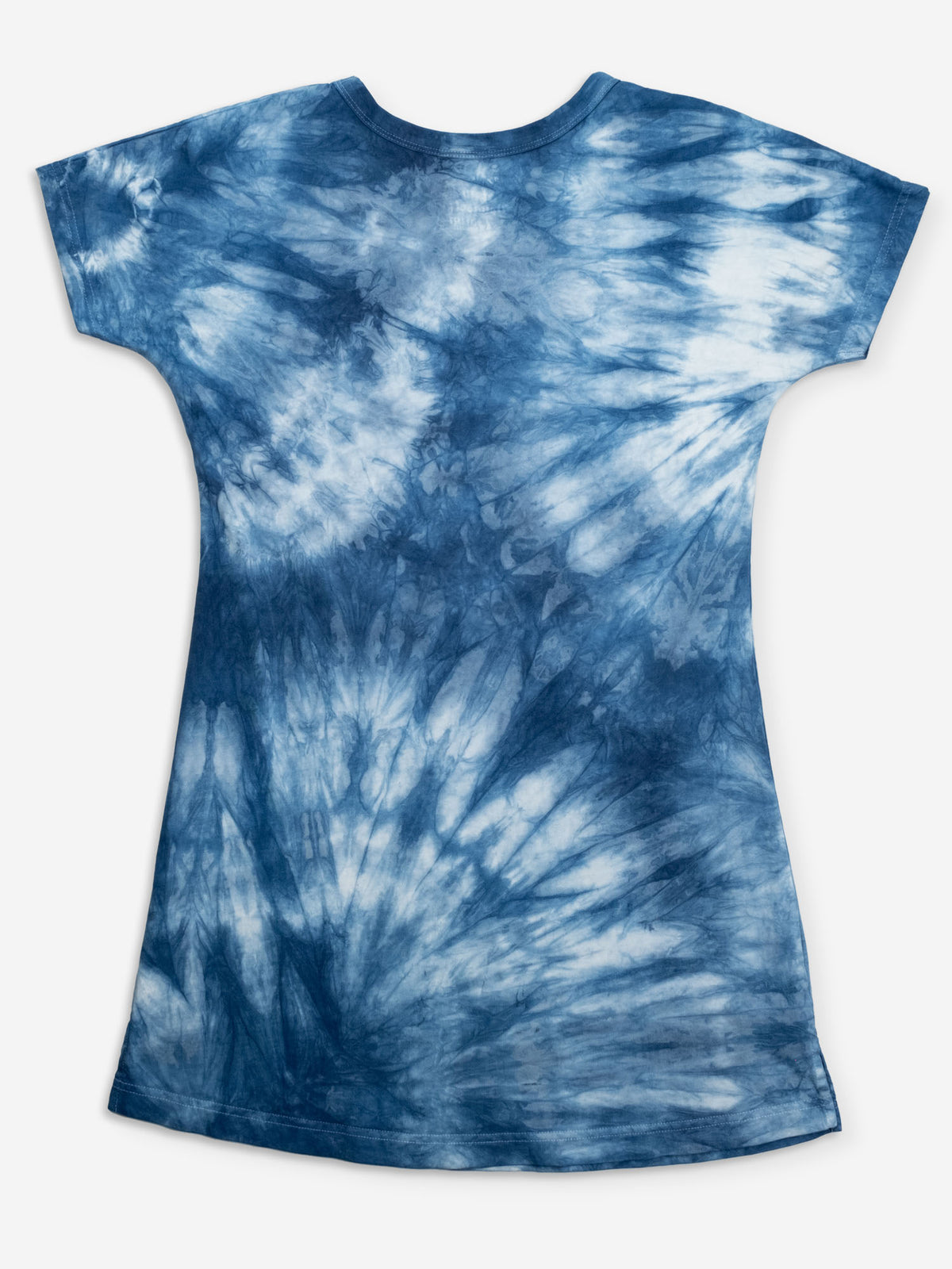 Indigo — SYD Tie Dye Tee Shirt Dress | Organic Cotton | Slow Yourself Down - Womens Shirts