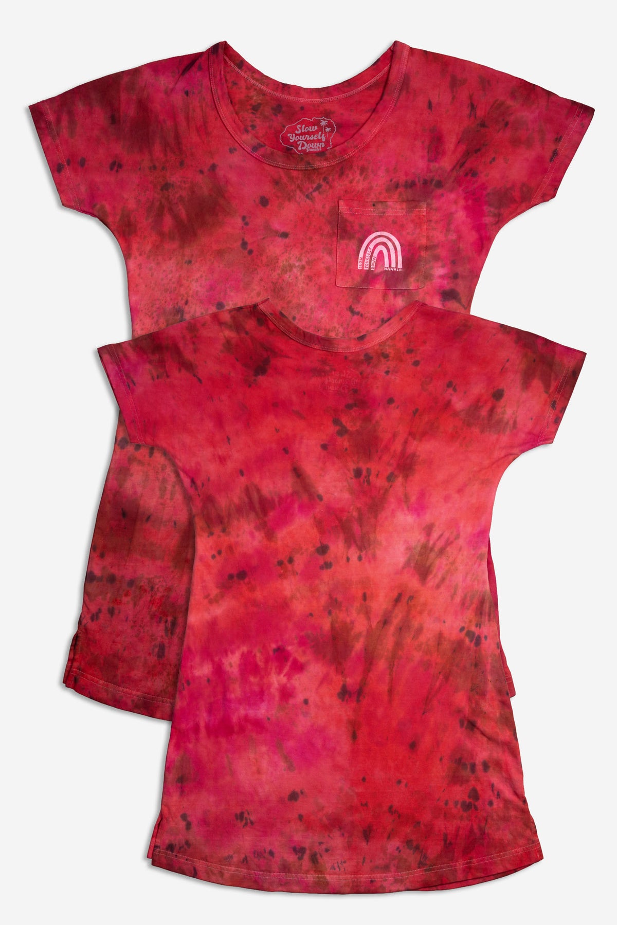 Pink Tie-Dye — SYD Tie Dye Tee Shirt Dress | Organic Cotton | Slow Yourself Down - Womens Shirts