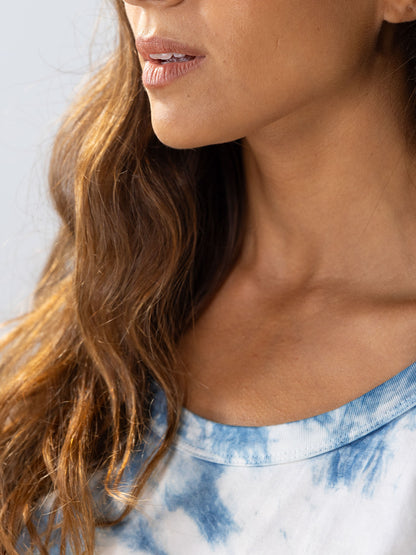 Indigo — SYD Tie Dye Tee Shirt Dress | Organic Cotton | Slow Yourself Down - Womens Shirts