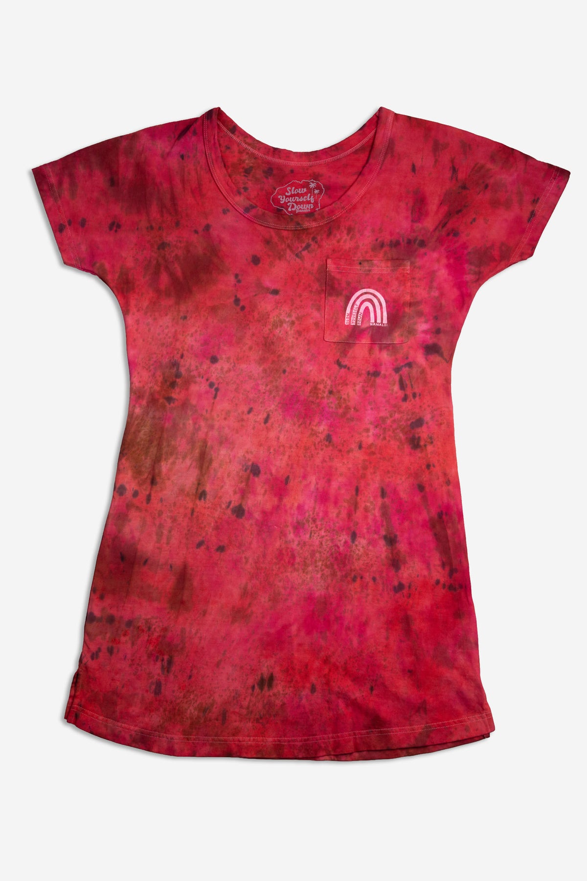 Pink Tie-Dye — SYD Tie Dye Tee Shirt Dress | Organic Cotton | Slow Yourself Down - Womens Shirts